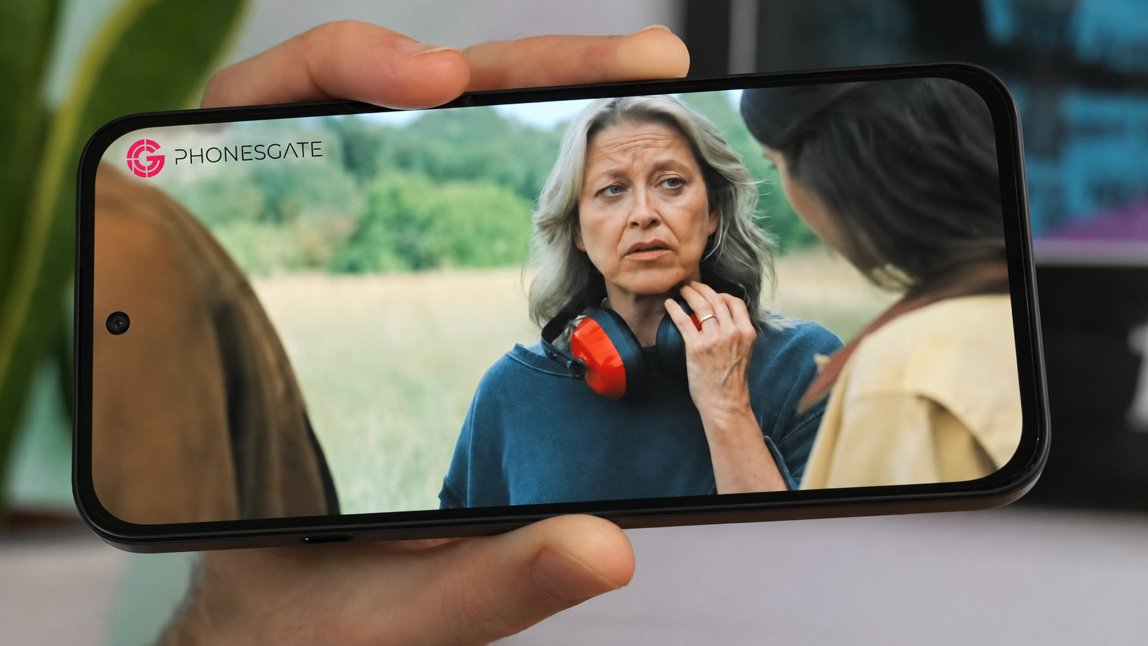 Nothing Phone 4b displaying video content on its large AMOLED screen