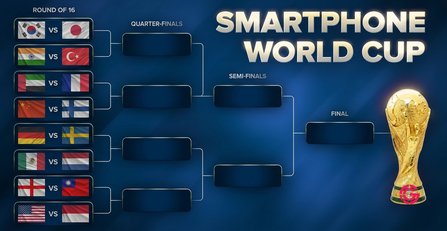 The Smartphone World Cup: 16 Countries Enter, One Champion Emerges