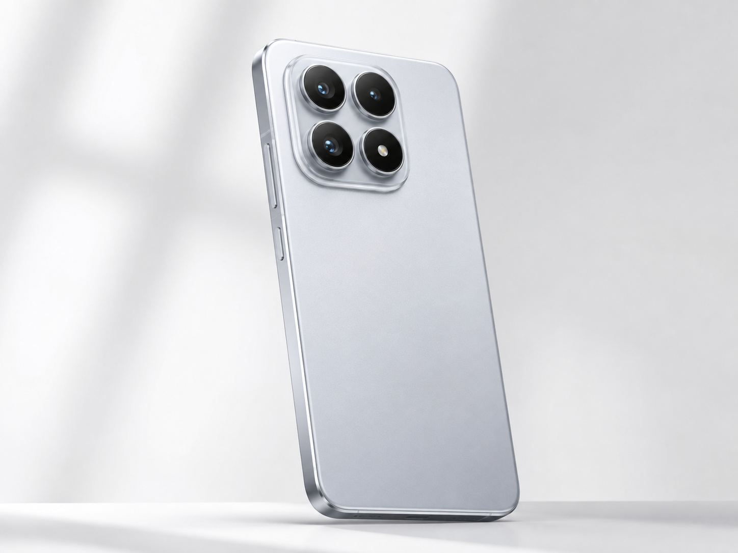 Silver concept render of the rumored Redmi Note 17 Pro Max rear design