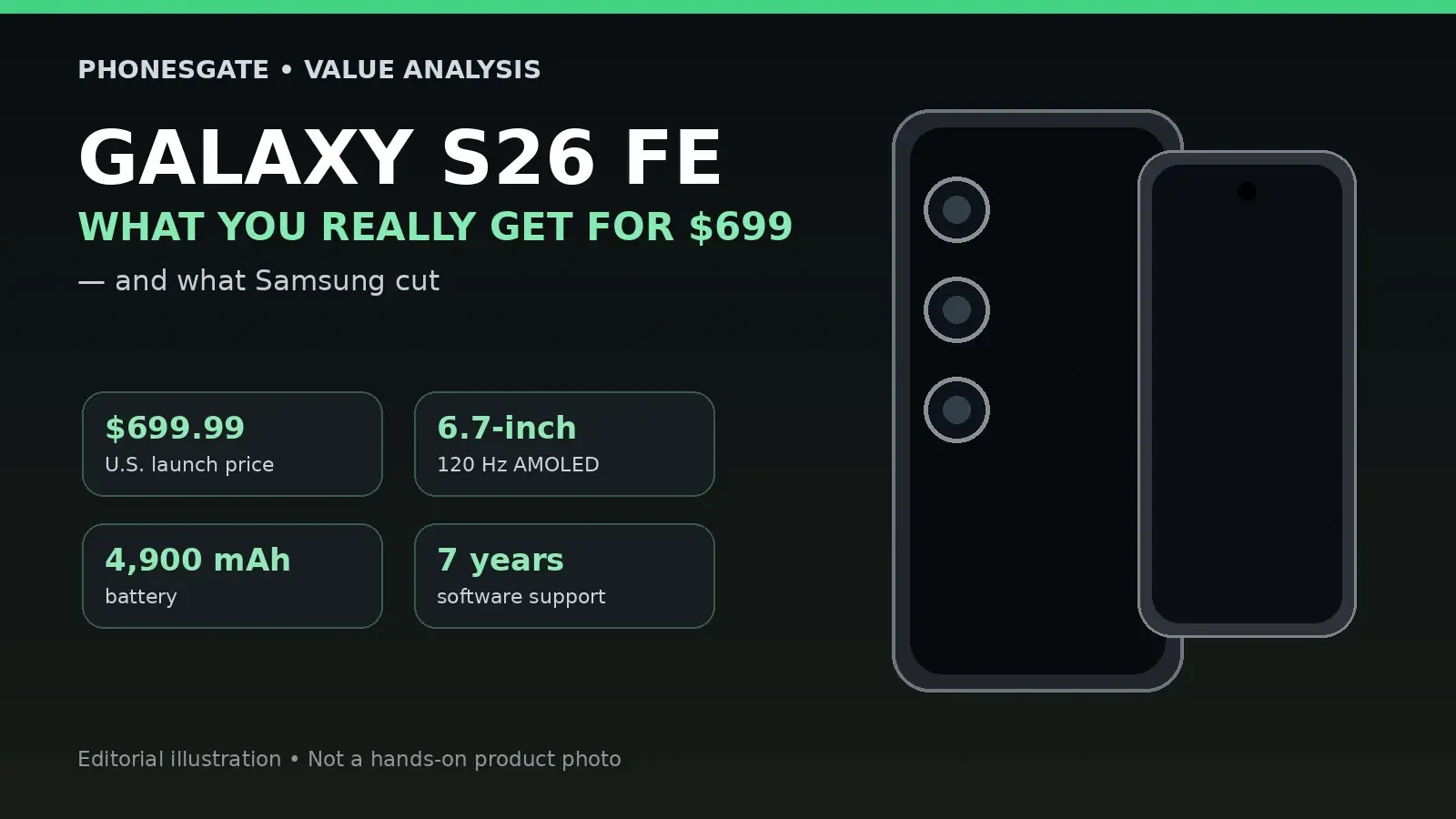 Samsung Galaxy S26 FE: What You Really Get for $699 — and What Samsung Cut