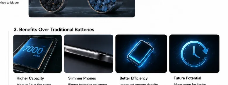 Silicon-carbon battery benefits for smartphones