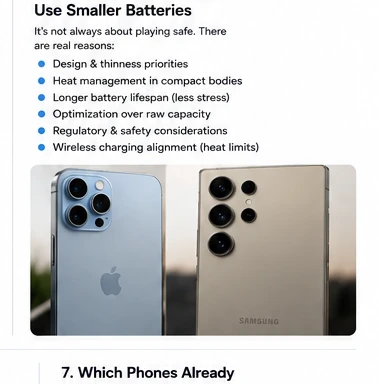 Apple Samsung smartphone battery engineering tradeoffs