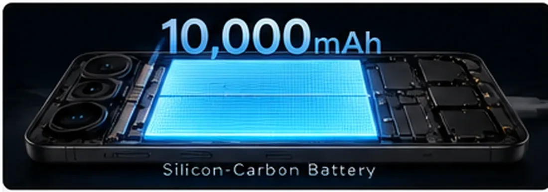 REDMI Note 17 Pro Max 10000mAh battery editorial visualization