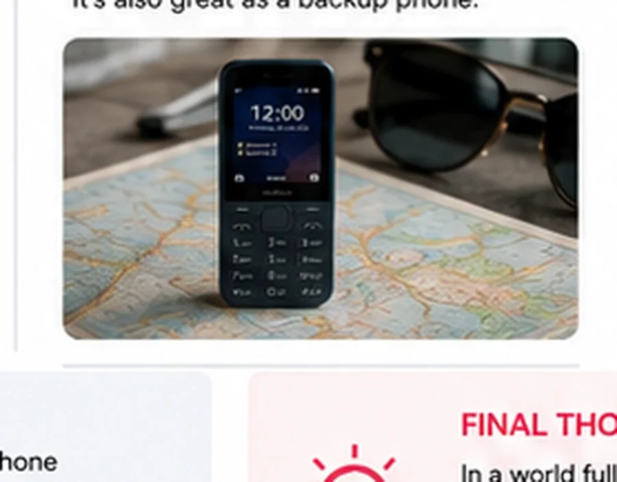 Nokia feature phone for travel