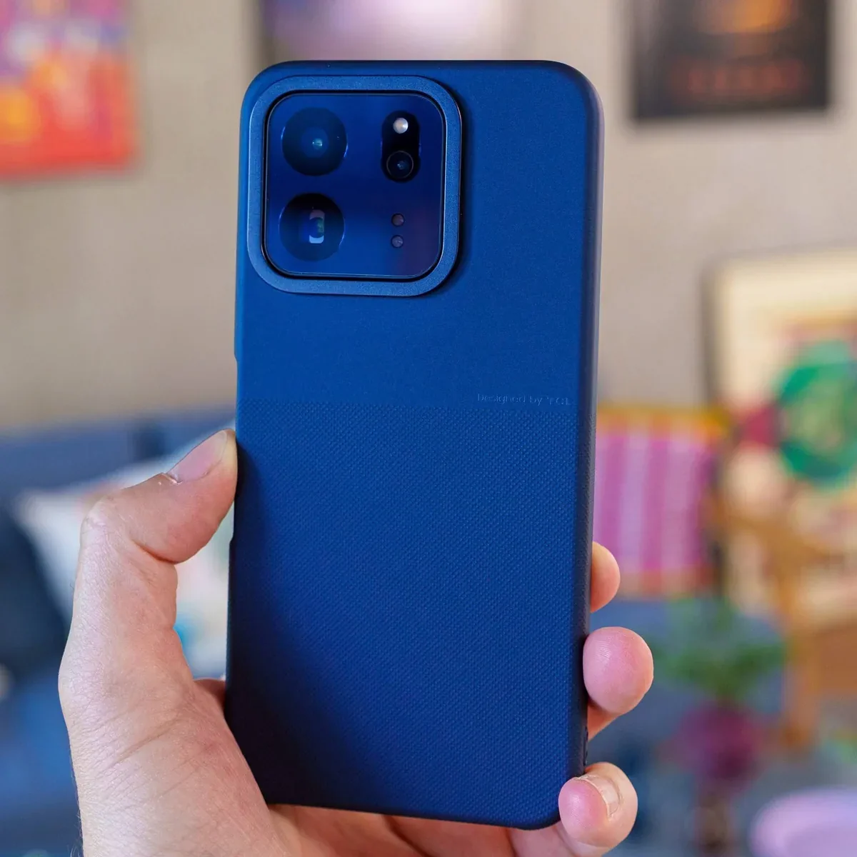 PhonesGate studio photo of the TCL P80 Ultra back design in hand