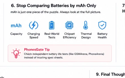 Factors beyond mAh that determine smartphone battery life