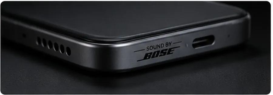 PhonesGate editorial visualization of POCO F9 Ultra Bose subwoofer system